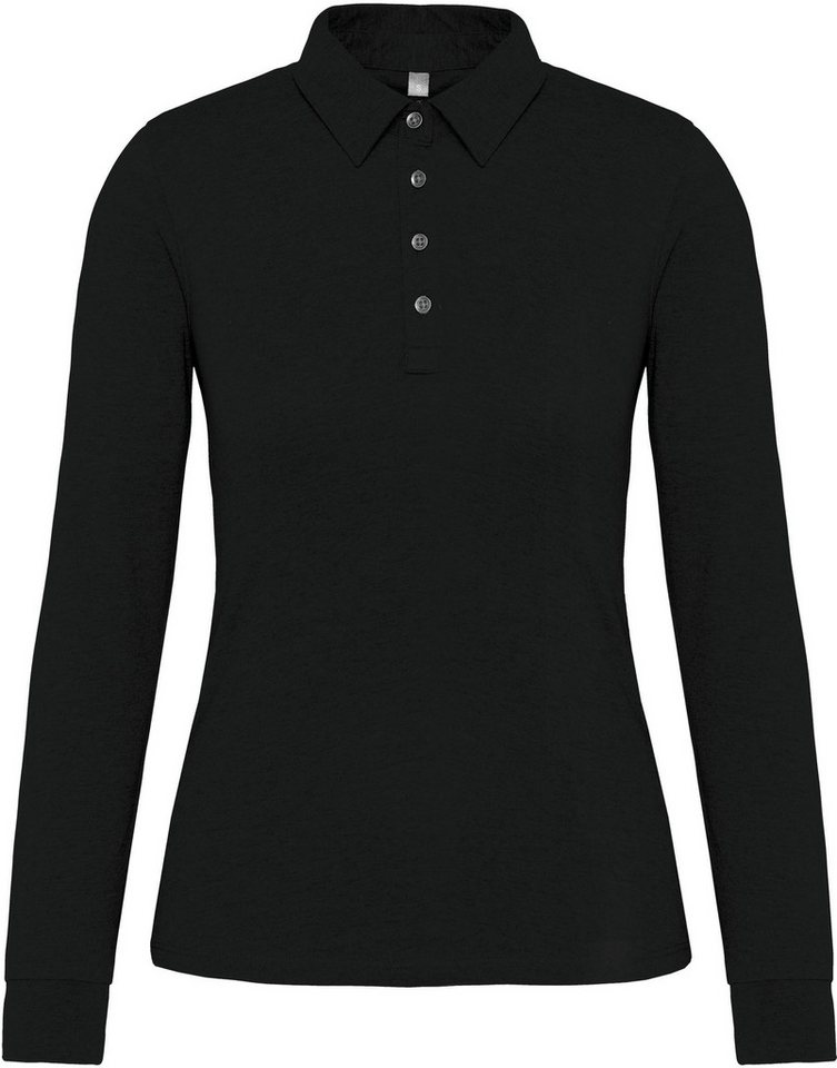 Kariban Langarm-Poloshirt Langarm-Polohemd für Damen aus Jersey von Kariban