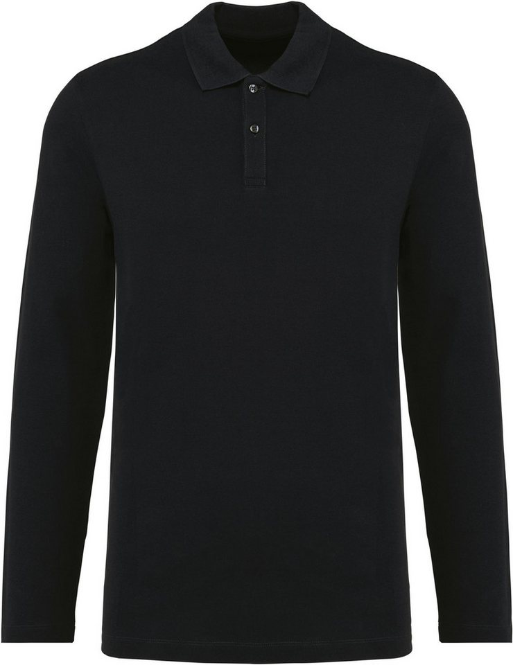 Kariban Langarm-Poloshirt Supima® Herren-Polohemd mit langen Ärmeln von Kariban