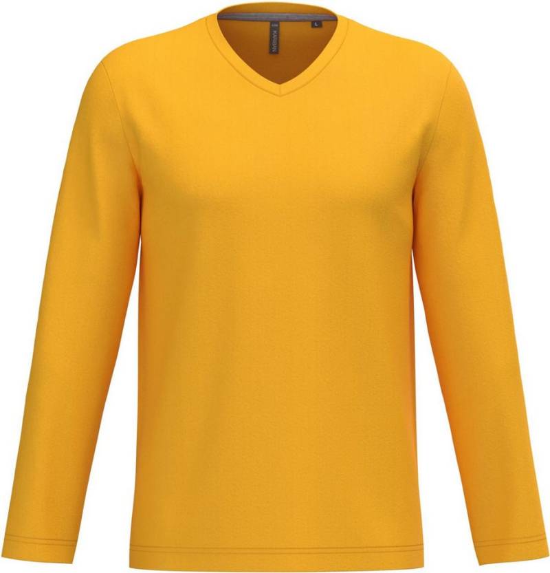 Kariban Langarmshirt Herren Langarmshirt Men's long-sleeved V-neck T-shirt von Kariban