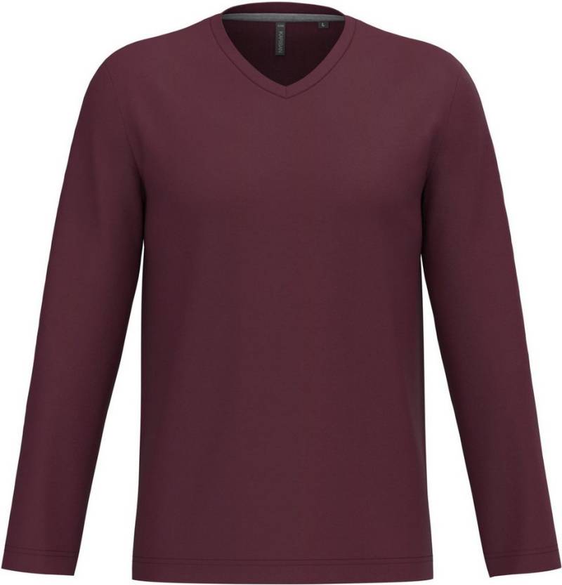 Kariban Langarmshirt Herren Langarmshirt Men's long-sleeved V-neck T-shirt von Kariban