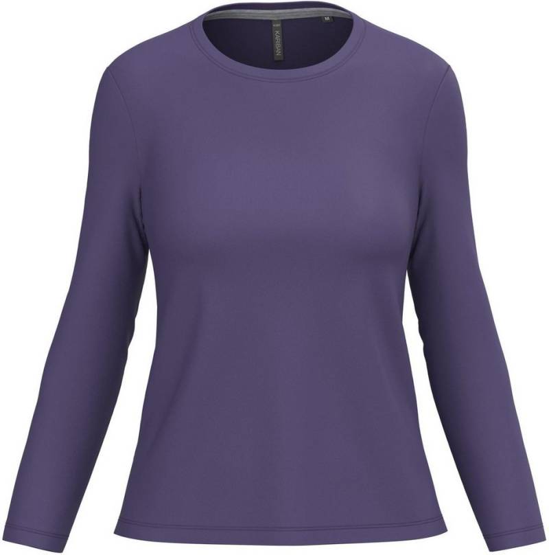 Kariban Langarmshirt Langarmshirt Damen Ladies' long-sleeved crew neck T-shirt von Kariban