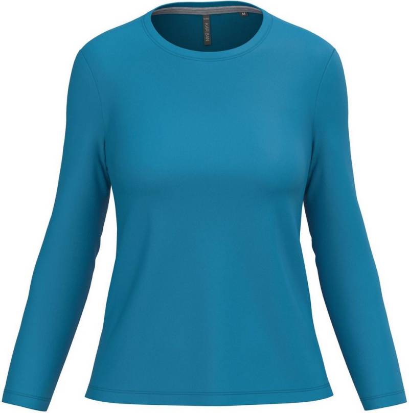 Kariban Langarmshirt Langarmshirt Damen Ladies' long-sleeved crew neck T-shirt von Kariban