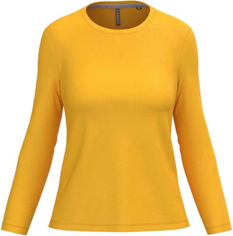 Kariban Langarmshirt Langarmshirt Damen Ladies' long-sleeved crew neck T-shirt von Kariban