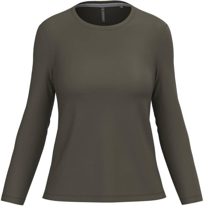Kariban Langarmshirt Langarmshirt Damen Ladies' long-sleeved crew neck T-shirt von Kariban
