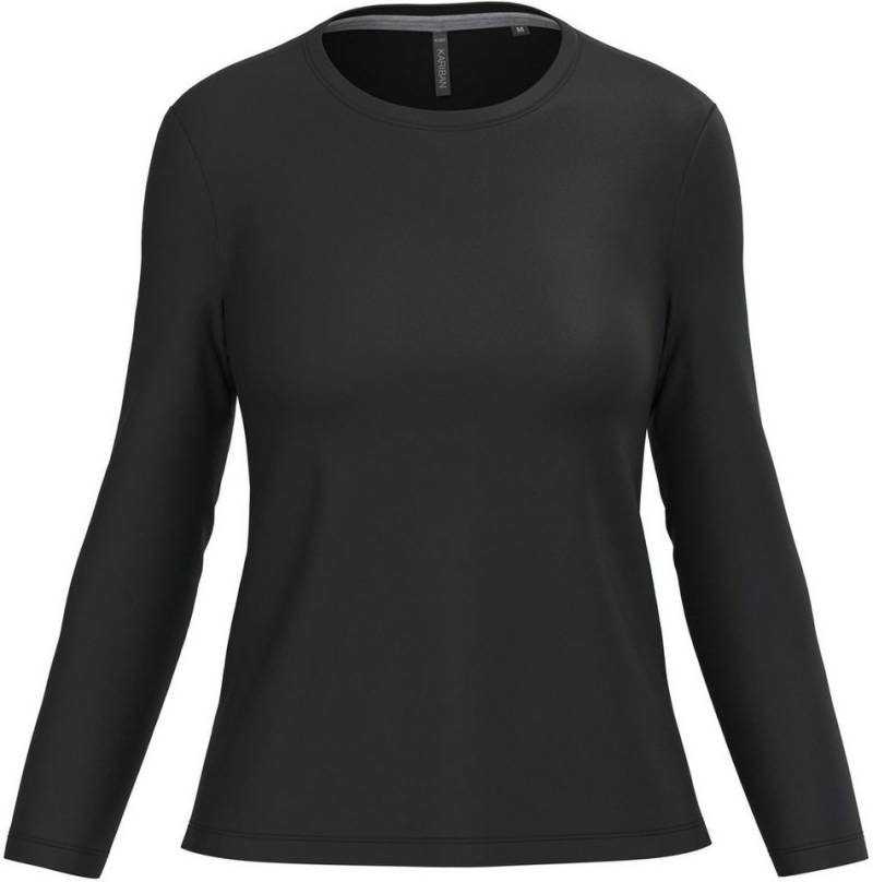 Kariban Langarmshirt Langarmshirt Damen Ladies' long-sleeved crew neck T-shirt von Kariban