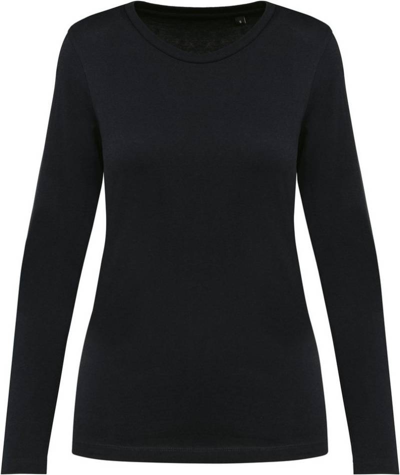 Kariban Langarmshirt Supima® Damen-T-Shirt Rundhalsausschnitt und langen Ärmeln von Kariban