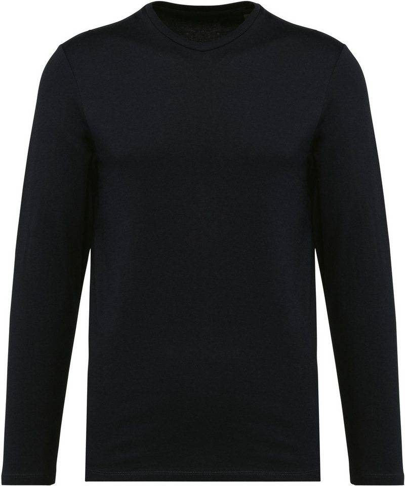 Kariban Langarmshirt Supima® Herren-T-Shirt Rundhalsausschnitt und langen Ärmeln von Kariban