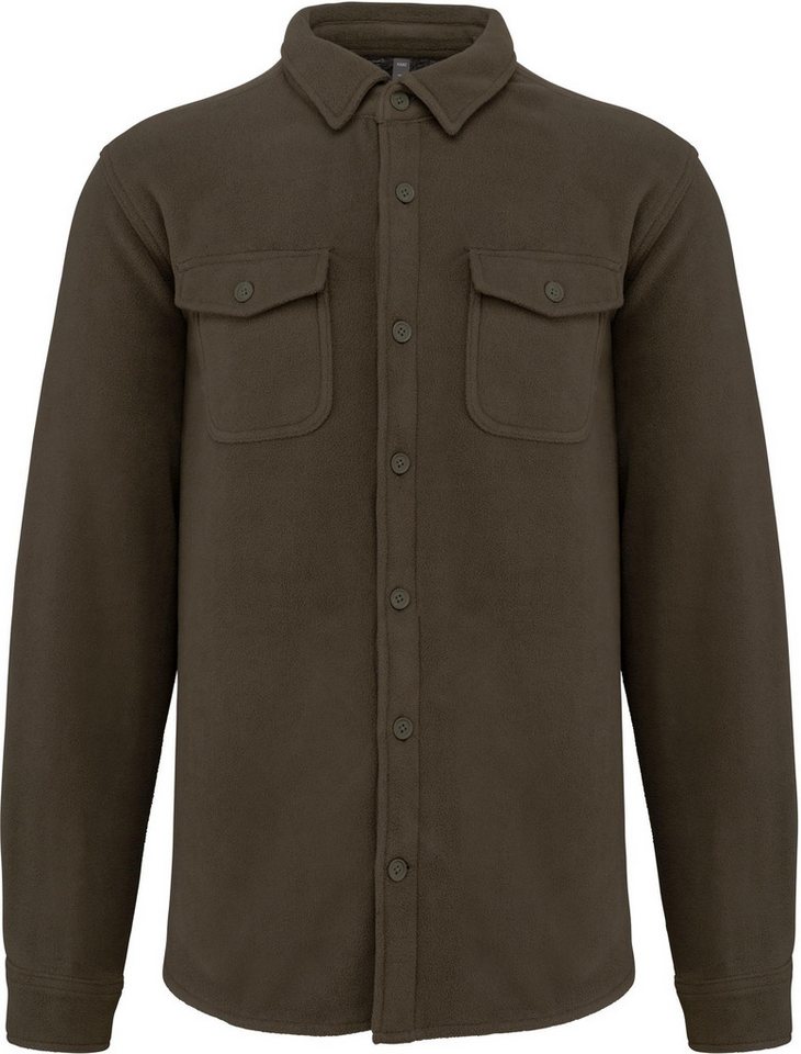 Kariban Outdoorhemd Fleece-Hemdjacke mit Sherpa-Futter von Kariban