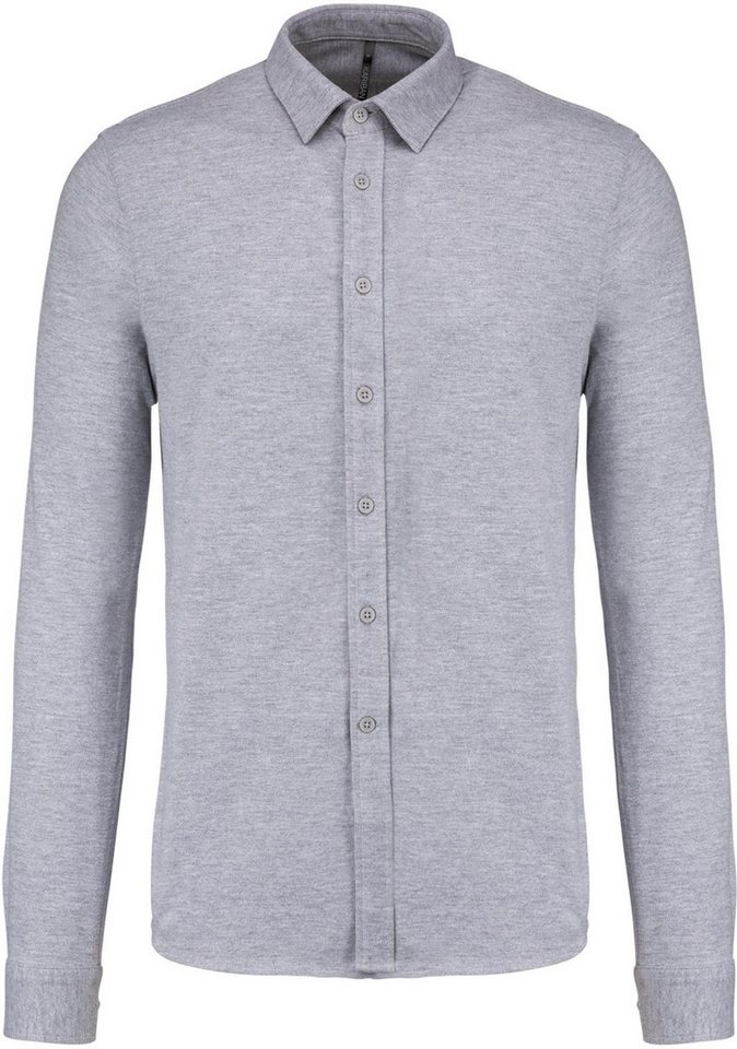 Kariban Outdoorhemd Herren Langarmhemd aus Piqué von Kariban