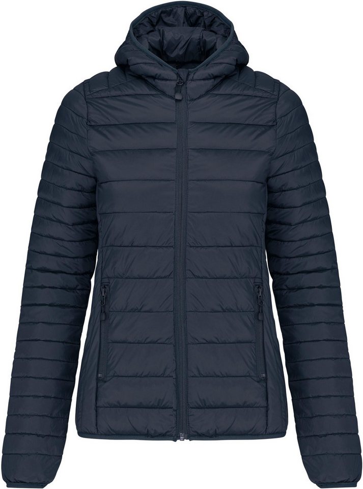 Kariban Outdoorjacke Leichte Damen-Steppjacke mit Kapuze von Kariban