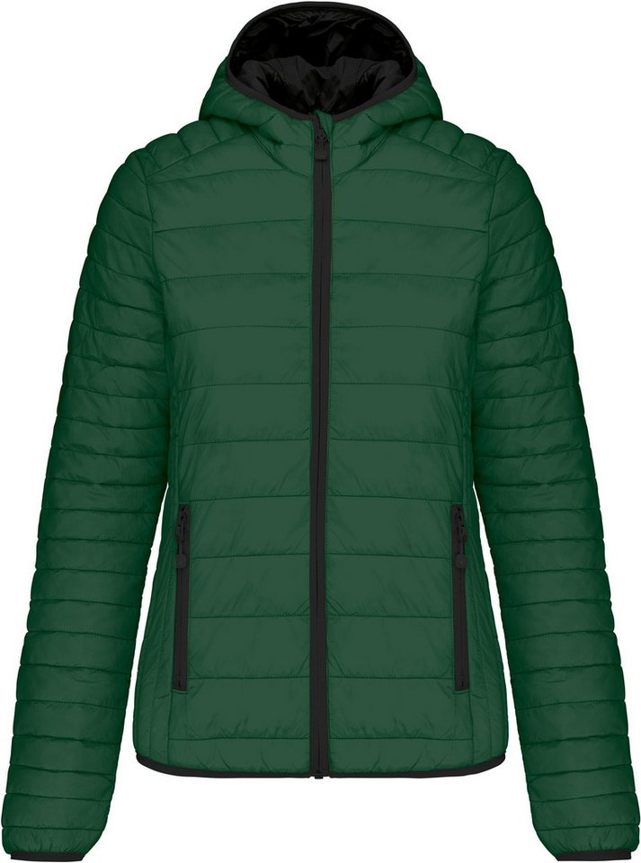 Kariban Outdoorjacke Leichte Damen-Steppjacke mit Kapuze von Kariban