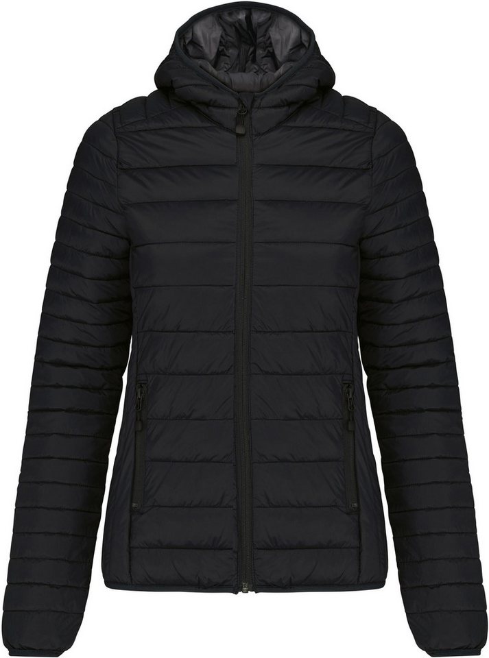 Kariban Outdoorjacke Leichte Damen-Steppjacke mit Kapuze von Kariban