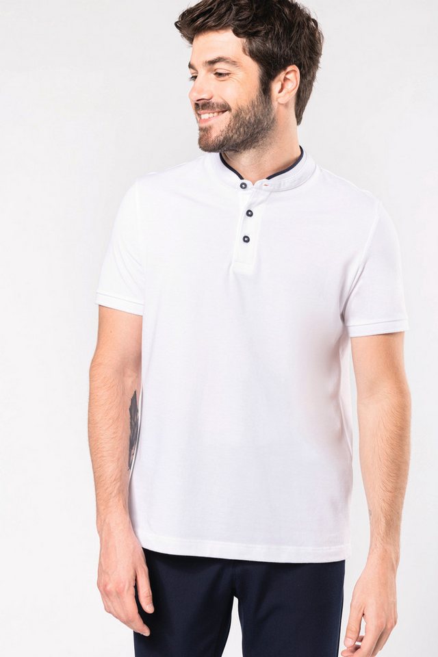 Kariban Poloshirt Kurzarm-Polohemd für Herren mit Maokragen Kariban Poloshirt Kurzarm-Polohemd für Herren mit Maokragen von Kariban