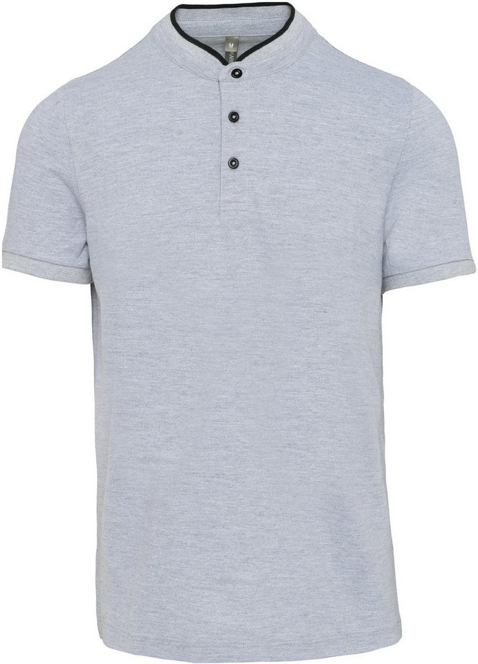 Kariban Poloshirt Kurzarm-Polohemd für Herren mit Maokragen von Kariban
