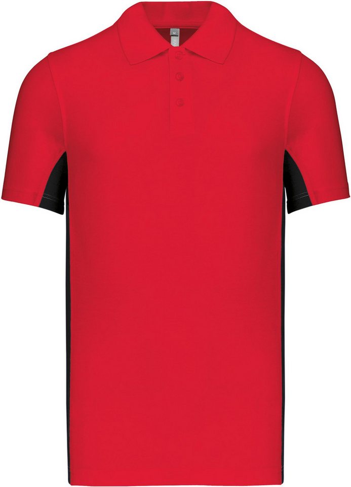 Kariban Poloshirt Zweifarbiges Kurzarm-Polohemd für Herren. Aus Baumwollpiqué von Kariban