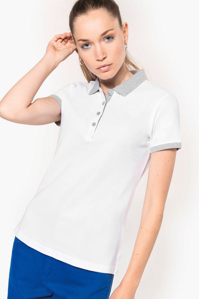 Kariban Poloshirt Zweifarbiges Piqué-Polohemd für Damen von Kariban