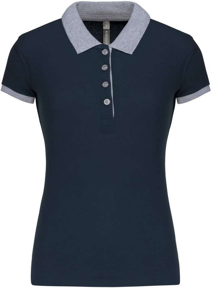 Kariban Poloshirt Zweifarbiges Piqué-Polohemd für Damen von Kariban