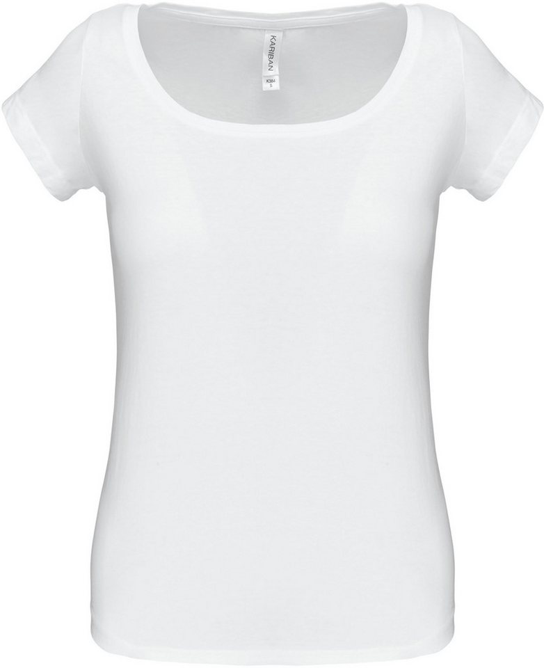 Kariban Rundhalsshirt Damen T-Shirt Ladies boat neck short-sleeved T-shirt von Kariban