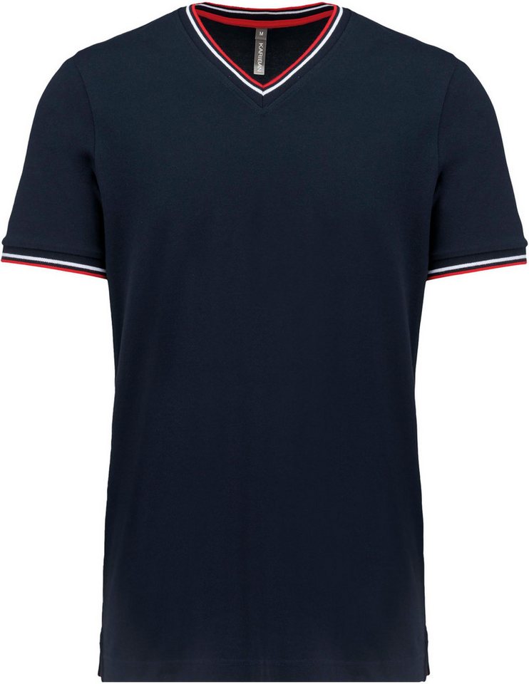 Kariban Rundhalsshirt T-Shirt aus Piqué-Trikot mit V-Ausschnitt für Herren Kariban Rundhalsshirt T-Shirt aus Piqué-Trikot mit V-Ausschnitt für Herren von Kariban