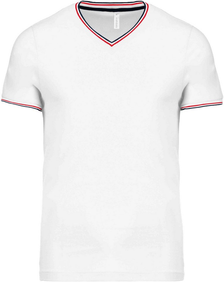 Kariban Rundhalsshirt T-Shirt aus Piqué-Trikot mit V-Ausschnitt für Herren Kariban Rundhalsshirt T-Shirt aus Piqué-Trikot mit V-Ausschnitt für Herren von Kariban