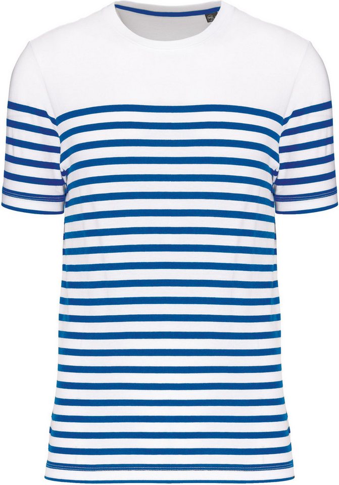 Kariban Rundhalsshirt T-Shirt im Marine-Stil mit Rundhalsausschnitt Bio Herren von Kariban