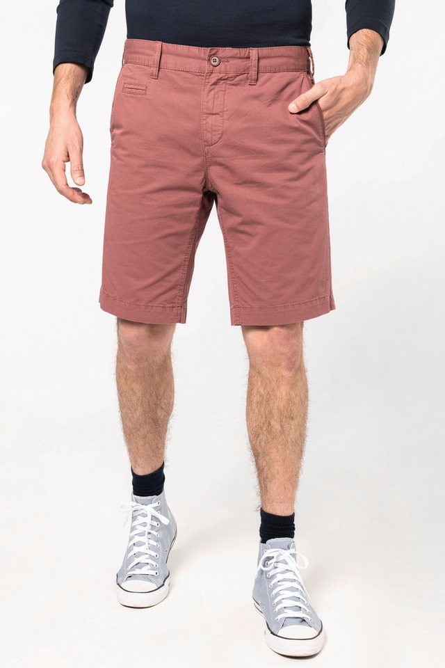 Kariban Shorts Bermuda-Shorts für Herren im ausgewaschenen Look von Kariban