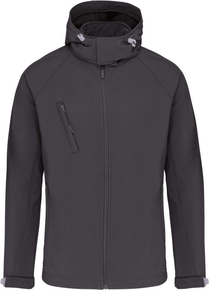 Kariban Softshelljacke Herren Softshell-Jacke mit Abnehmbare Kapuze von Kariban