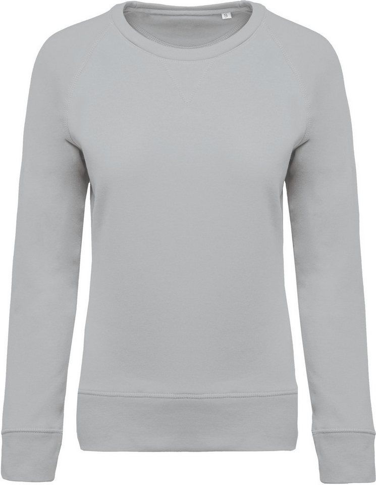 Kariban Sweatshirt Damen Sweatshirt BIO-BAUMWOLLE Rundhalsausschnitt Raglanärme von Kariban