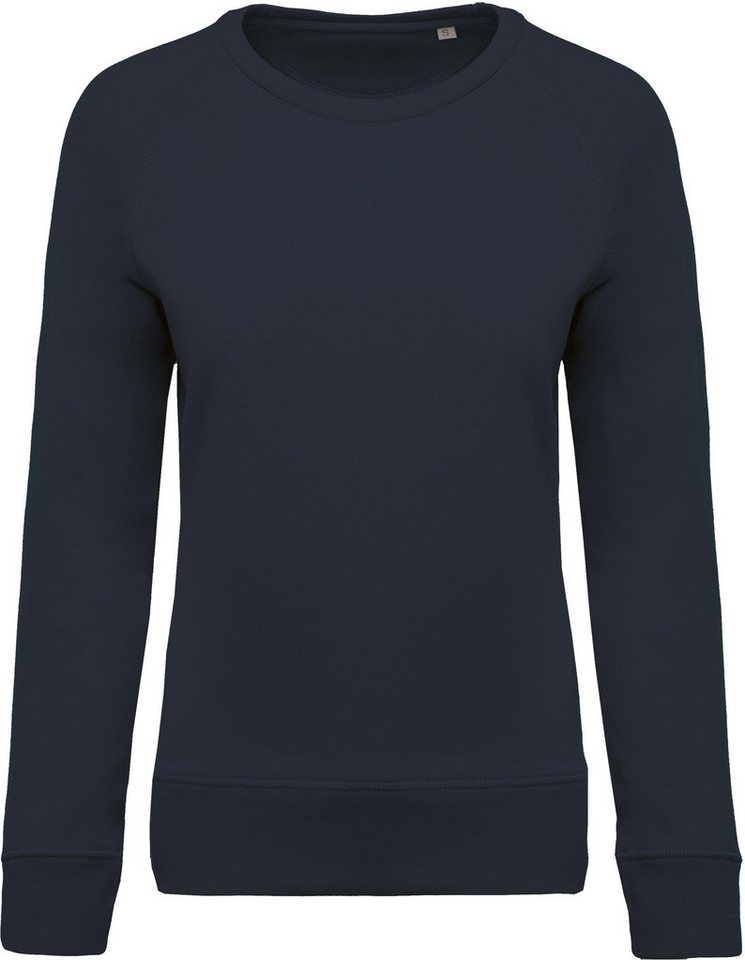 Kariban Sweatshirt Damen Sweatshirt BIO-BAUMWOLLE Rundhalsausschnitt Raglanärme von Kariban