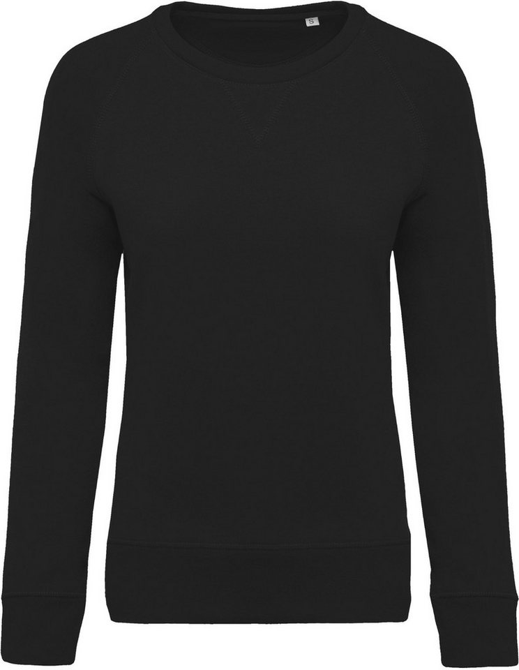 Kariban Sweatshirt Damen Sweatshirt BIO-BAUMWOLLE Rundhalsausschnitt Raglanärme von Kariban