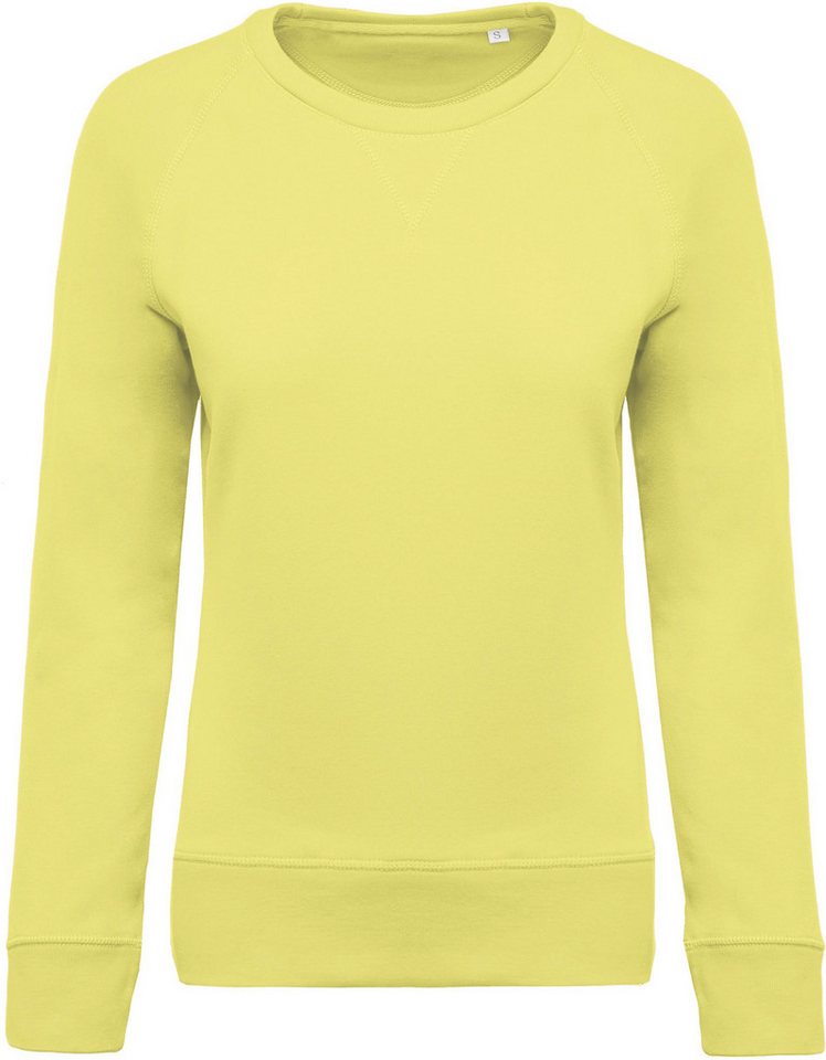 Kariban Sweatshirt Damen Sweatshirt BIO-BAUMWOLLE Rundhalsausschnitt Raglanärme von Kariban