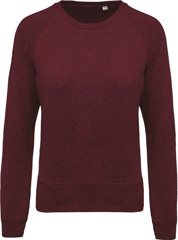 Kariban Sweatshirt Damen Sweatshirt BIO-BAUMWOLLE Rundhalsausschnitt Raglanärme von Kariban