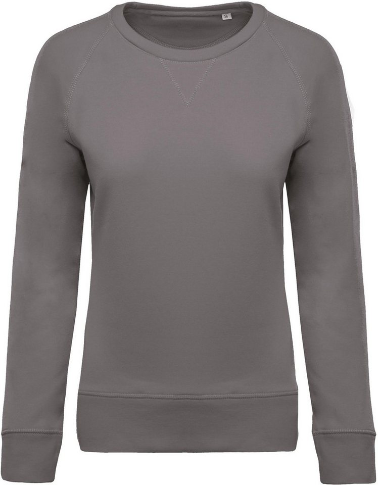 Kariban Sweatshirt Damen Sweatshirt BIO-BAUMWOLLE Rundhalsausschnitt Raglanärme von Kariban