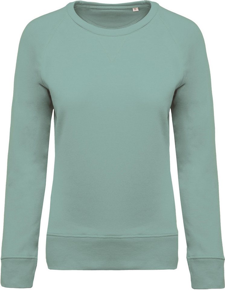Kariban Sweatshirt Damen Sweatshirt BIO-BAUMWOLLE Rundhalsausschnitt Raglanärme von Kariban