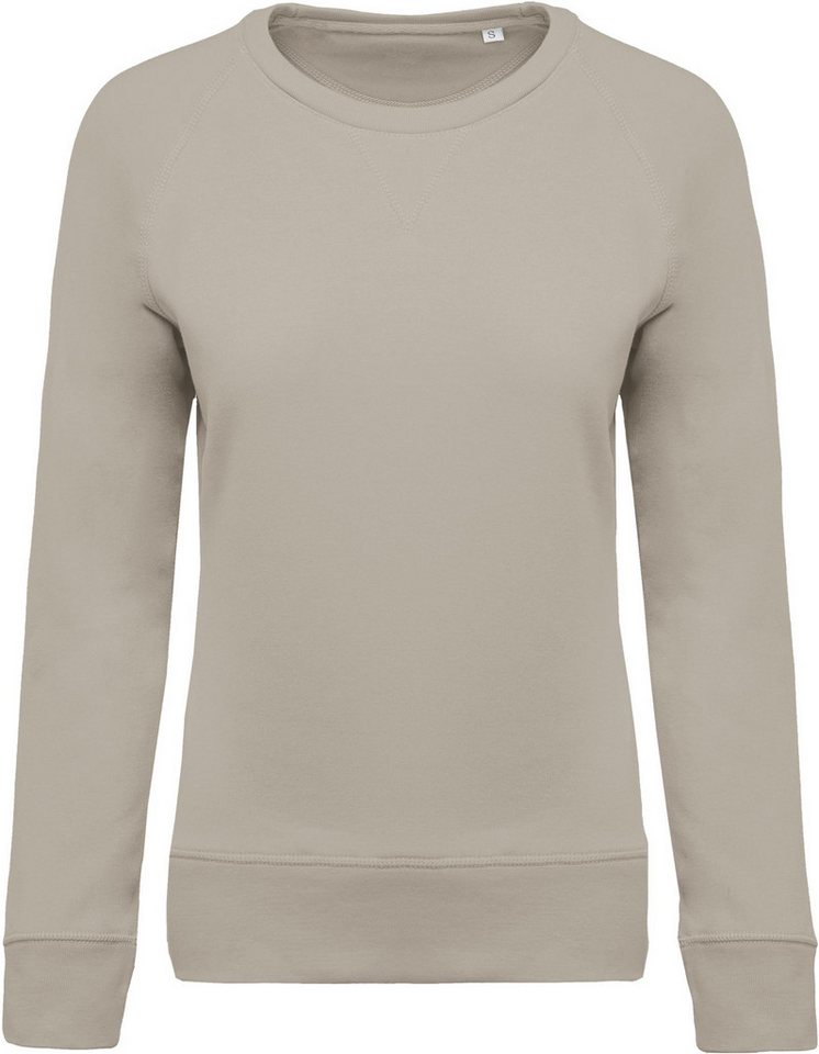 Kariban Sweatshirt Damen Sweatshirt BIO-BAUMWOLLE Rundhalsausschnitt Raglanärme von Kariban