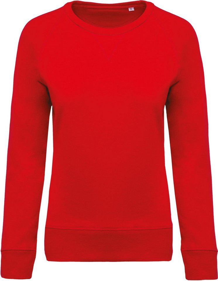 Kariban Sweatshirt Damen Sweatshirt BIO-BAUMWOLLE Rundhalsausschnitt Raglanärme von Kariban