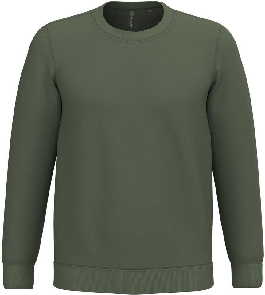 Kariban Sweatshirt Herren Sweatshirt mit Rundhalsausschnitt von Kariban