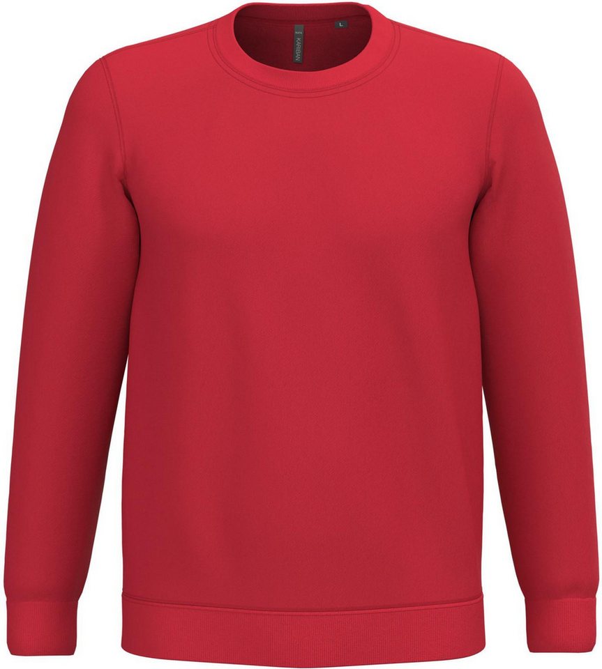 Kariban Sweatshirt Herren Sweatshirt mit Rundhalsausschnitt von Kariban