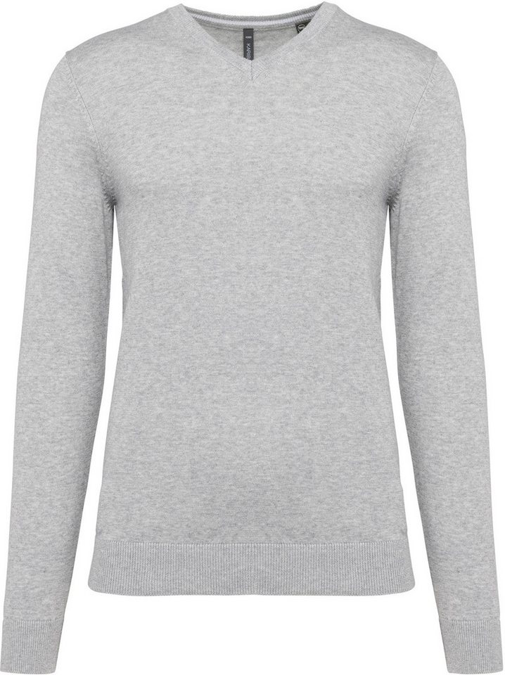Kariban Sweatshirt Umweltfreundlicher Herrenpullover mit V-Ausschnitt von Kariban