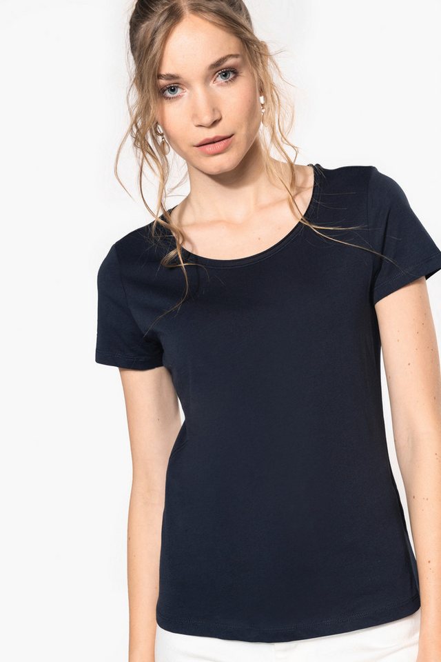 Kariban T-Shirt Bio-T-Shirt für Damen mit kurzen Ärmeln und ungesäumtem Halsausschnitt Kariban T-Shirt Bio-T-Shirt für Damen mit kurzen Ärmeln und ungesäumtem Halsausschnitt von Kariban