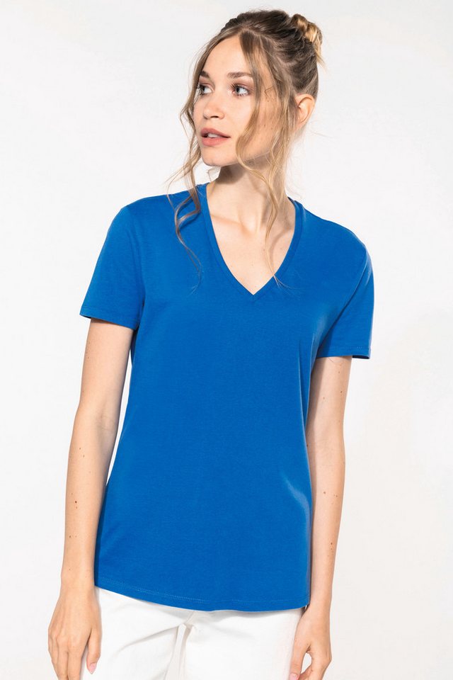 Kariban T-Shirt Damen-T-Shirt BIO150IC mit V-Ausschnitt von Kariban