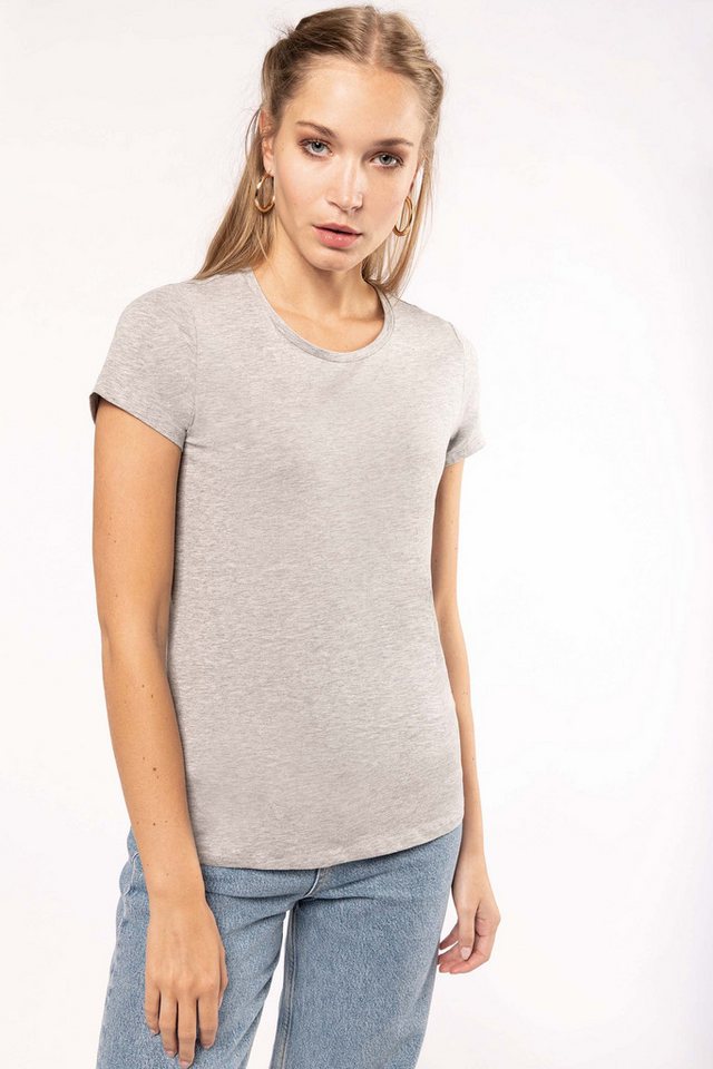 Kariban T-Shirt Kurzarm-Damen-T-Shirt mit Rundhalsausschnitt von Kariban