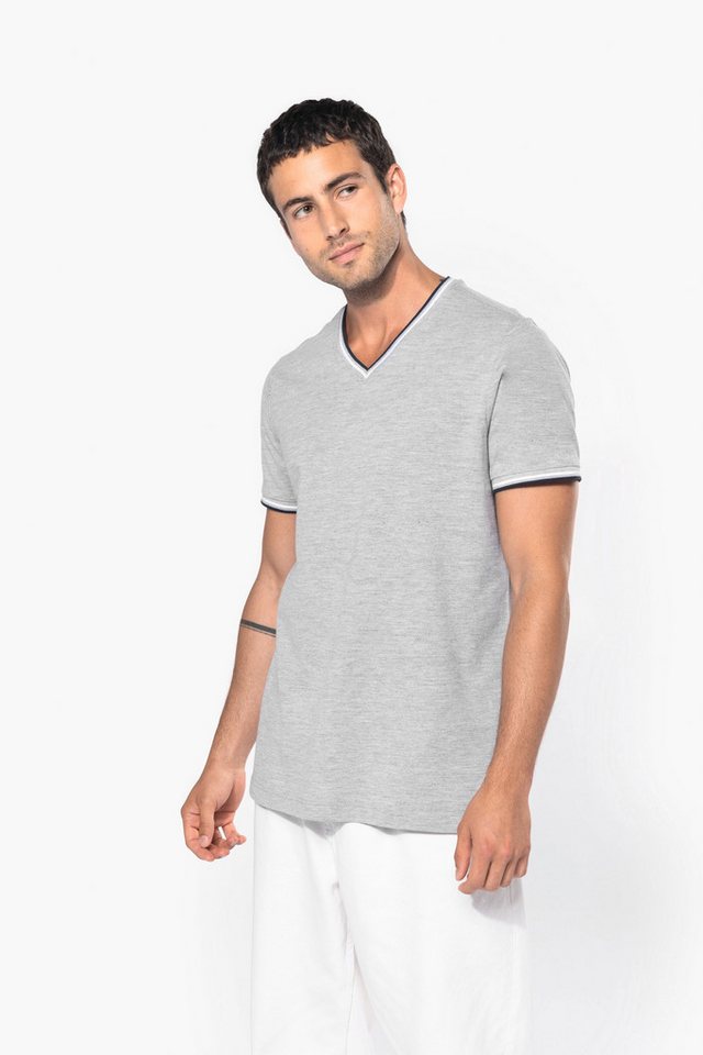 Kariban T-Shirt T-Shirt aus Piqué-Trikot mit V-Ausschnitt für Herren Kariban T-Shirt T-Shirt aus Piqué-Trikot mit V-Ausschnitt für Herren von Kariban