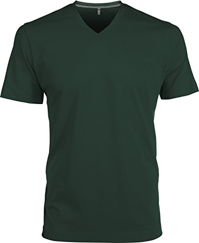 Kariban T-Shirt mit V-Ausschnitt K357, Größe:4XL;Farbe:Forest Green von Kariban