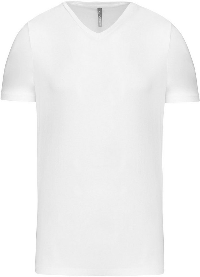 Kariban V-Shirt Herren Kurzarm-T-Shirt mit V-Ausschnitt von Kariban
