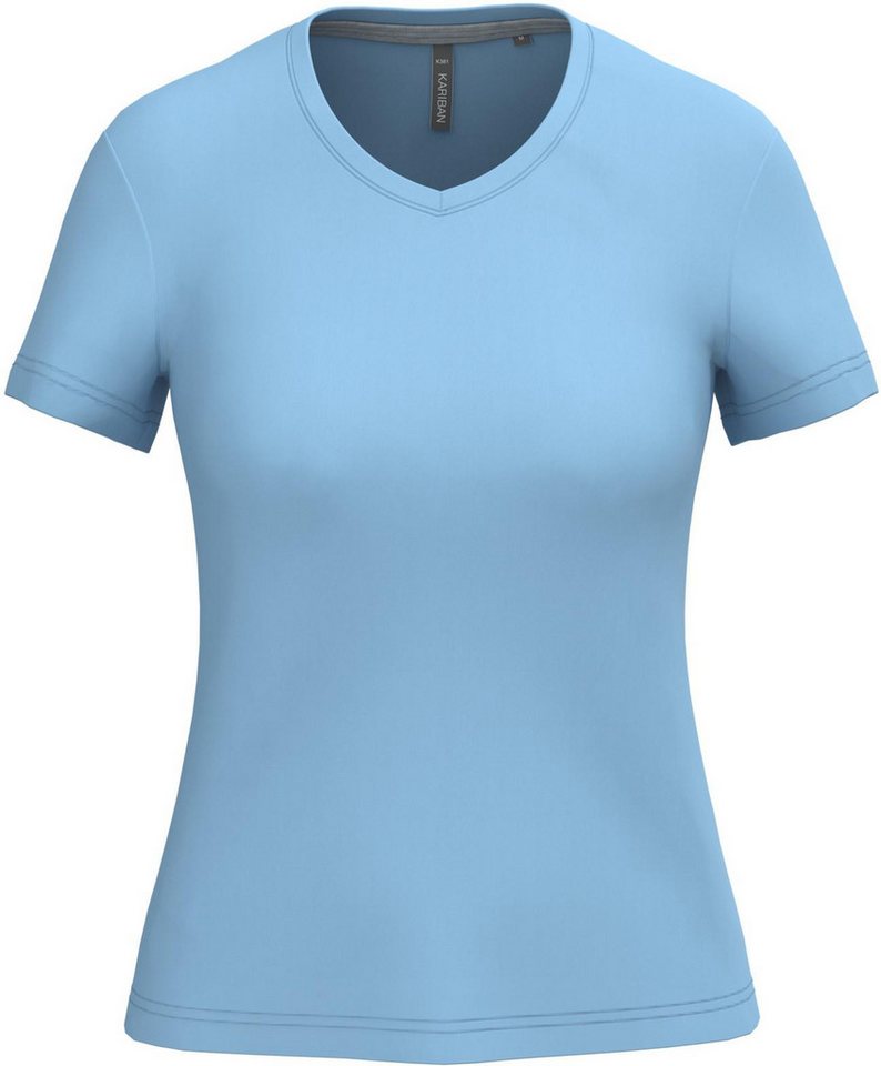 Kariban V-Shirt T-Shirt Damen Ladies' short-sleeved V-neck T-shirt von Kariban