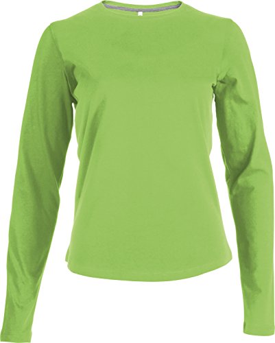 Ladies Langarm T-Shirt - Farbe: Lime - Größe: M von Kariban