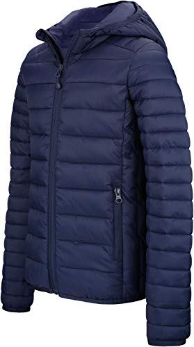 Leichte Steppjacke Kapuze - Farbe: Navy - Größe: 4XL von Kariban