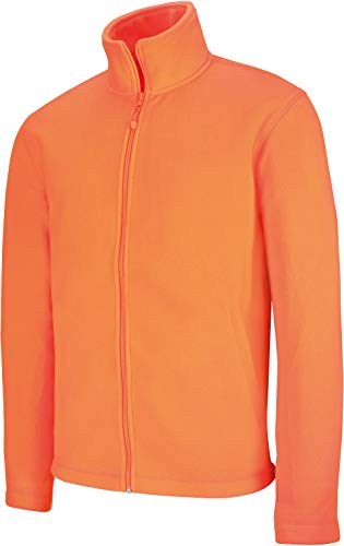 Micro Fleece Full Zip - Farbe: Fluorescent Orange - Größe: XL von Kariban