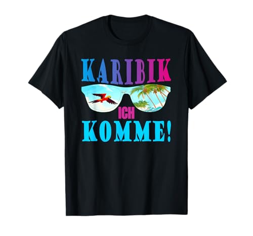 Karibik Urlaub Zubehör - Damen Karibik Party T-Shirt Schwarz S Klassische Passform Kurzarm Crew-Ausschnitt Pull-On Sommer Karibik Urlaub Zubehör - Damen Karibik Party T-Shirt Schwarz S Klassische Passform Kurzarm Crew-Ausschnitt Pull-On Sommer von Karibik urlaub zubehör Outfit für karibik party